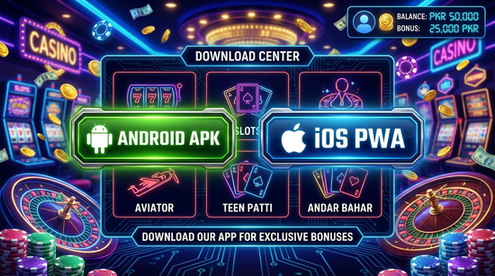 Main screen of PKR 999 download page for PK players
